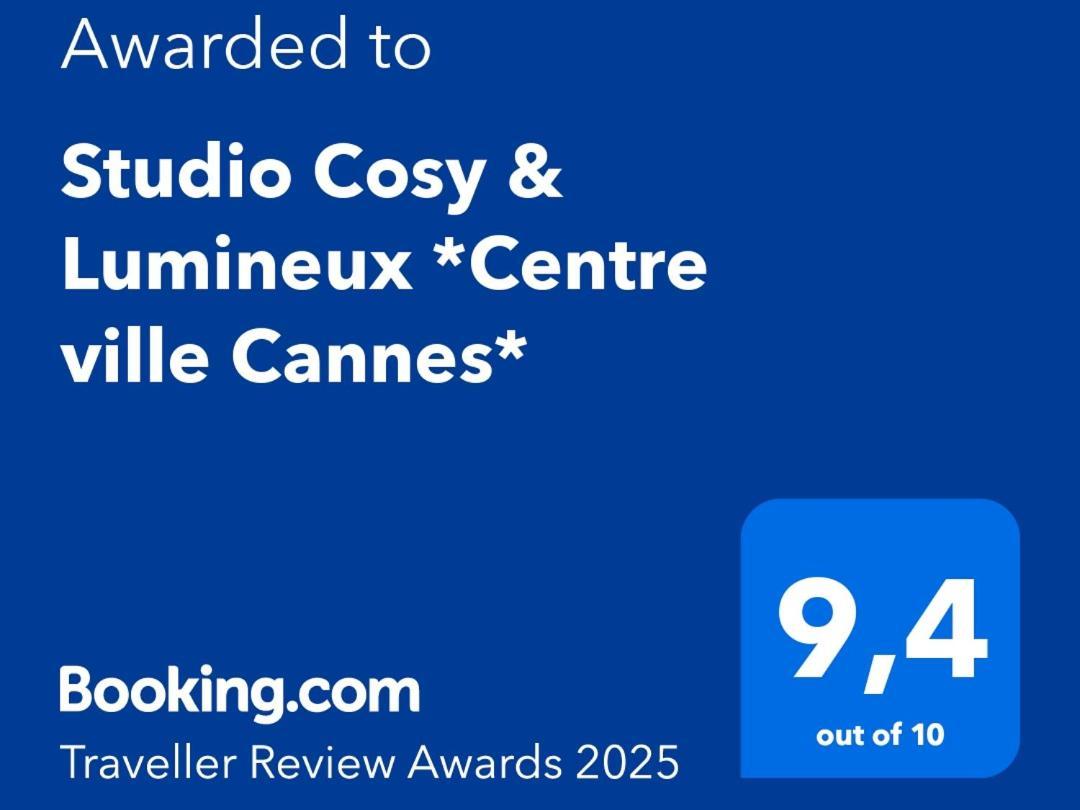Studio Cosy & Lumineux *Centre Ville Cannes* Экстерьер фото